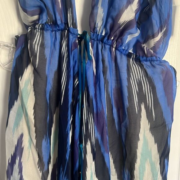 Blue Alexe Maxi Halter Backless Dress - NEW - Never Worn Size Medium - Picture 3 of 5